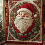 Babbo Natale con Ghirlanda Classica Coperta Trapuntata