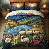 Set di Biancheria da Letto Trapuntata 3 Pezzi Pecora di Cloudy
