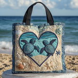 Tartaruga Borsa Tote Trapuntata