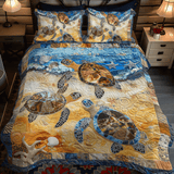 Set di Biancheria da Letto Trapuntata 3 Pezzi Costiero Crawl