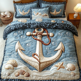 Set di Biancheria da Letto Trapuntata 3 Pezzi Sogni Costieri
