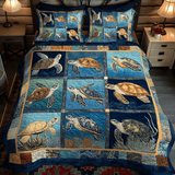Set di Biancheria da Letto Trapuntata 3 Pezzi Armonia Costiera