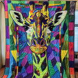 Giraffa Schizzo di Colore Coperta Trapuntata