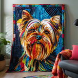 Cane Colorato Coperta Trapuntata