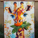 Giraffa al Pascolo Colorata Coperta Trapuntata