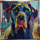 Viaggio del Labrador Colorato Coperta Trapuntata