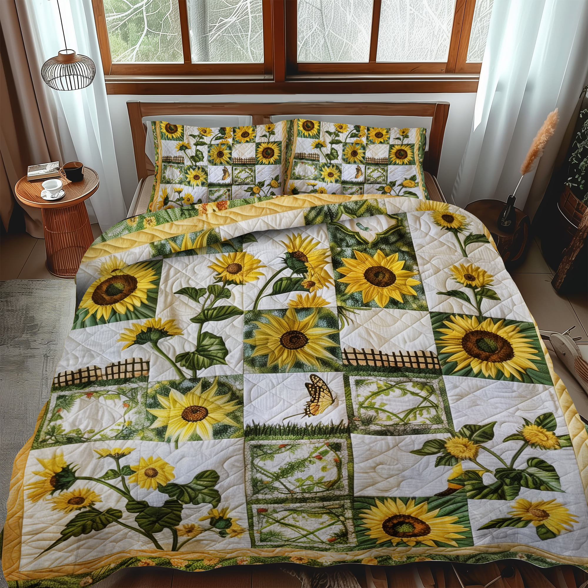 Fenicottero Carino Coperta Trapuntata