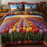 Set di Biancheria da Letto Trapuntata 3 Pezzi Sole