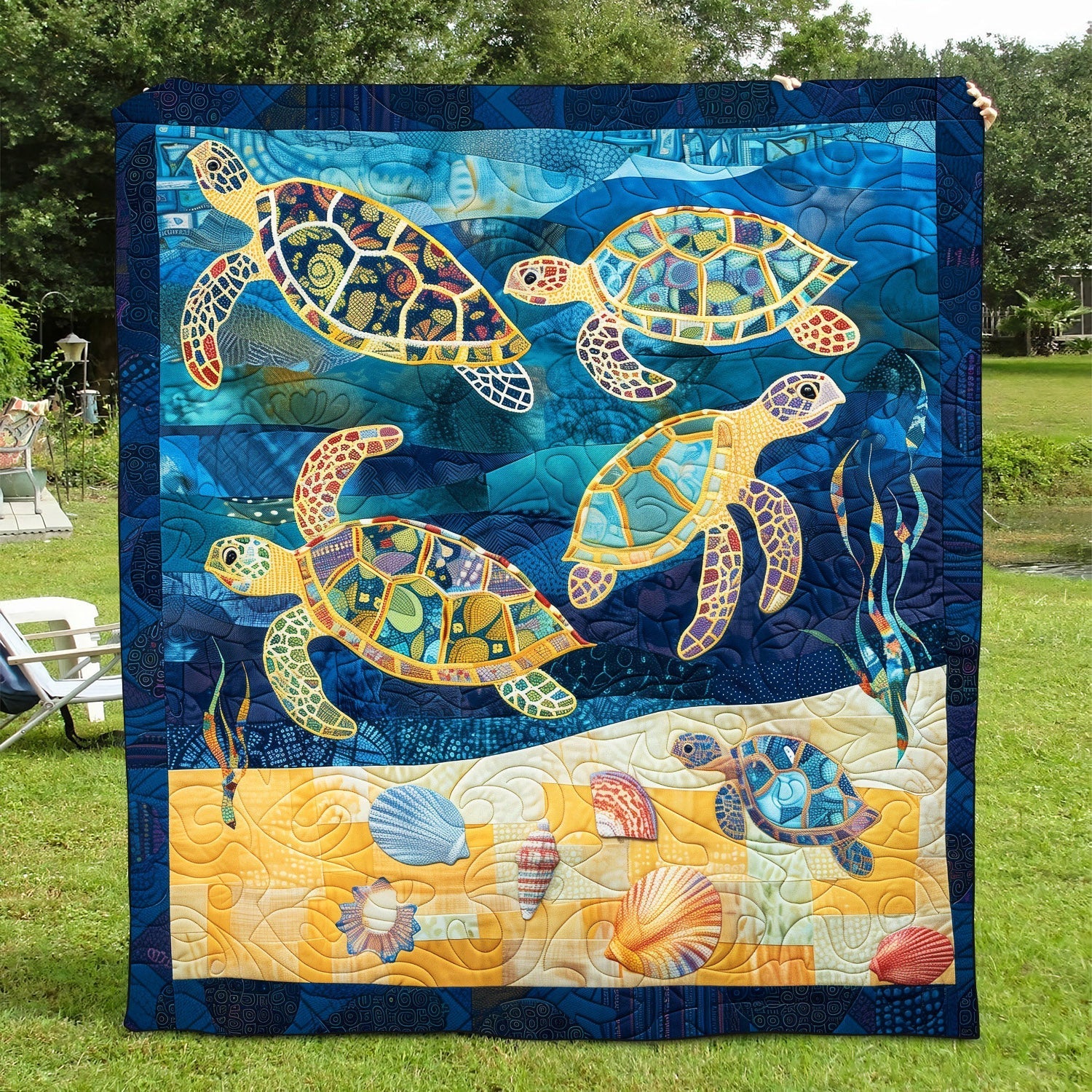 Spedizione della Tartaruga Colorata Coperta Trapuntata