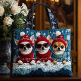 Chihuahua Cool Borsa Tote Trapuntata