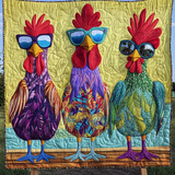 Galline alla Moda Coperta Trapuntata