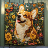 Avventure di Corgi Coperta Trapuntata