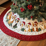 Corgi Copri Base per Albero di Natale Trapuntato