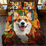 Set di Biancheria da Letto Trapuntata 3 Pezzi Rifugio del Corgi di Cuddle