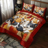 Set di Biancheria da Letto Trapuntata 3 Pezzi Squadra del Corgi di Cuddle