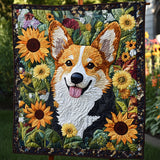 Gioia del Giardino del Corgi Coperta Trapuntata