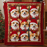 Delizia Natalizia del Corgi Coperta Trapuntata