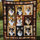 Zampe e Sogni del Corgi Coperta Trapuntata