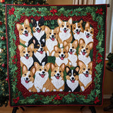 Beatitudine Invernale del Corgi Coperta Trapuntata