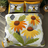 Set di Biancheria da Letto Trapuntata 3 Pezzi Serenità di Cornflower