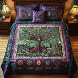 Set di Biancheria da Letto Trapuntata 3 Pezzi Bagliore Cosmico di Arbor