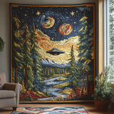 Bosco Cosmico Coperta Trapuntata