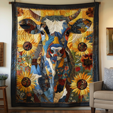 Mucca dall'Incanto Rustico Coperta Trapuntata