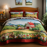 Set di Biancheria da Letto Trapuntata 3 Pezzi Brezza della Campagna