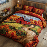 Set di Biancheria da Letto Trapuntata 3 Pezzi Sentiero della Campagna