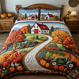 Set di Biancheria da Letto Trapuntata 3 Pezzi Sentiero della Campagna