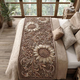 Girasole di Campagna Runner da Letto Trapuntato