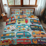 Set di Biancheria da Letto Trapuntata 3 Pezzi Carovana Accogliente