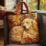 Cucciolo Accogliente d'Autunno Borsa Tote Trapuntata