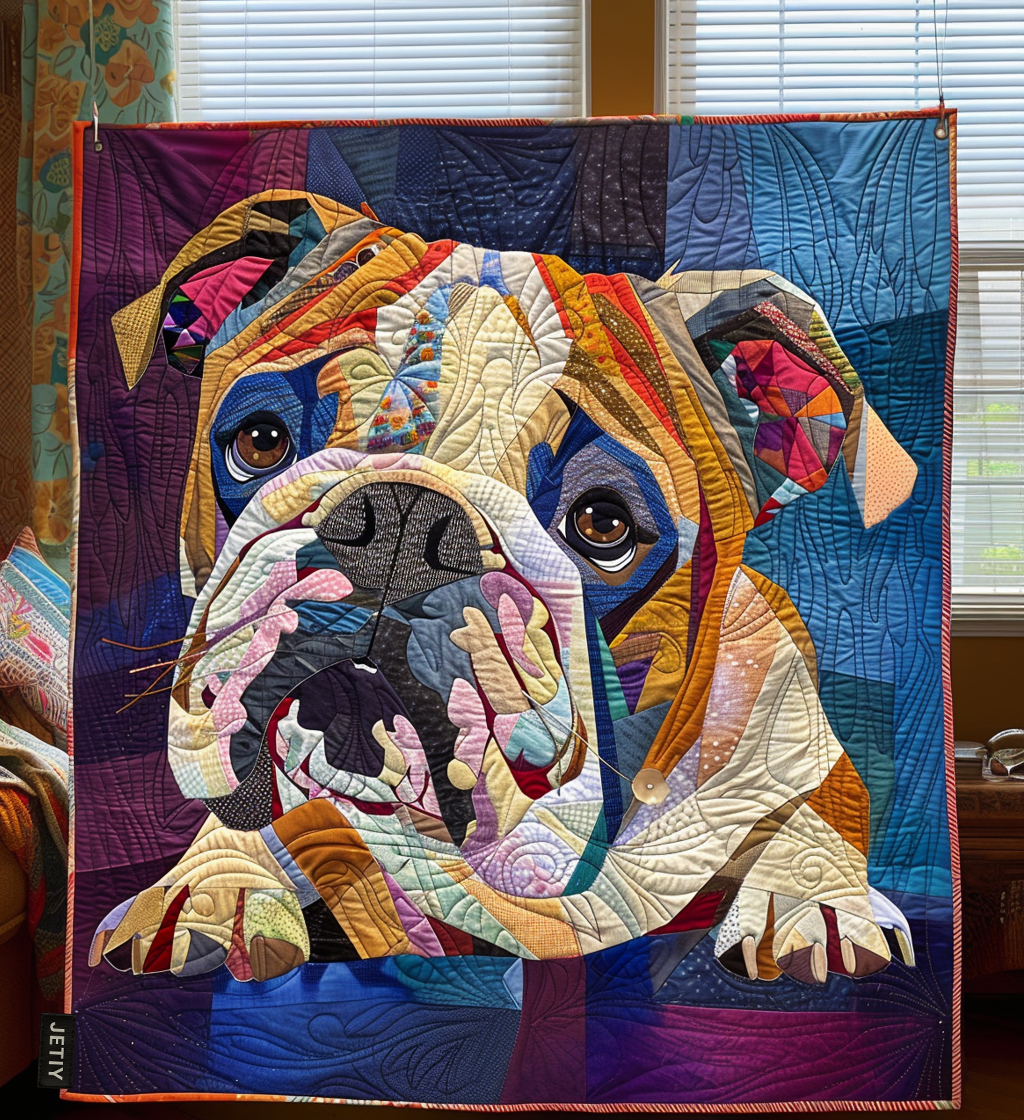Bulldog Accogliente Coperta Trapuntata