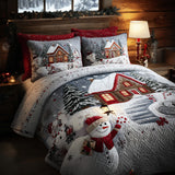 Set di Biancheria da Letto Trapuntata 3 Pezzi Cottage Accogliente