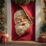 Auguri Accoglienti di Babbo Natale Copriporta Trapuntato