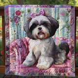 Sogni di Shih Tzu Accoglienti Coperta Trapuntata