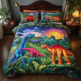 Set di Biancheria da Letto Trapuntata 3 Pezzi Colori di Cretaceous