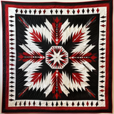 Piuma Cremisi Coperta Trapuntata