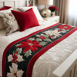 Petali Cremisi Runner da Letto Trapuntato