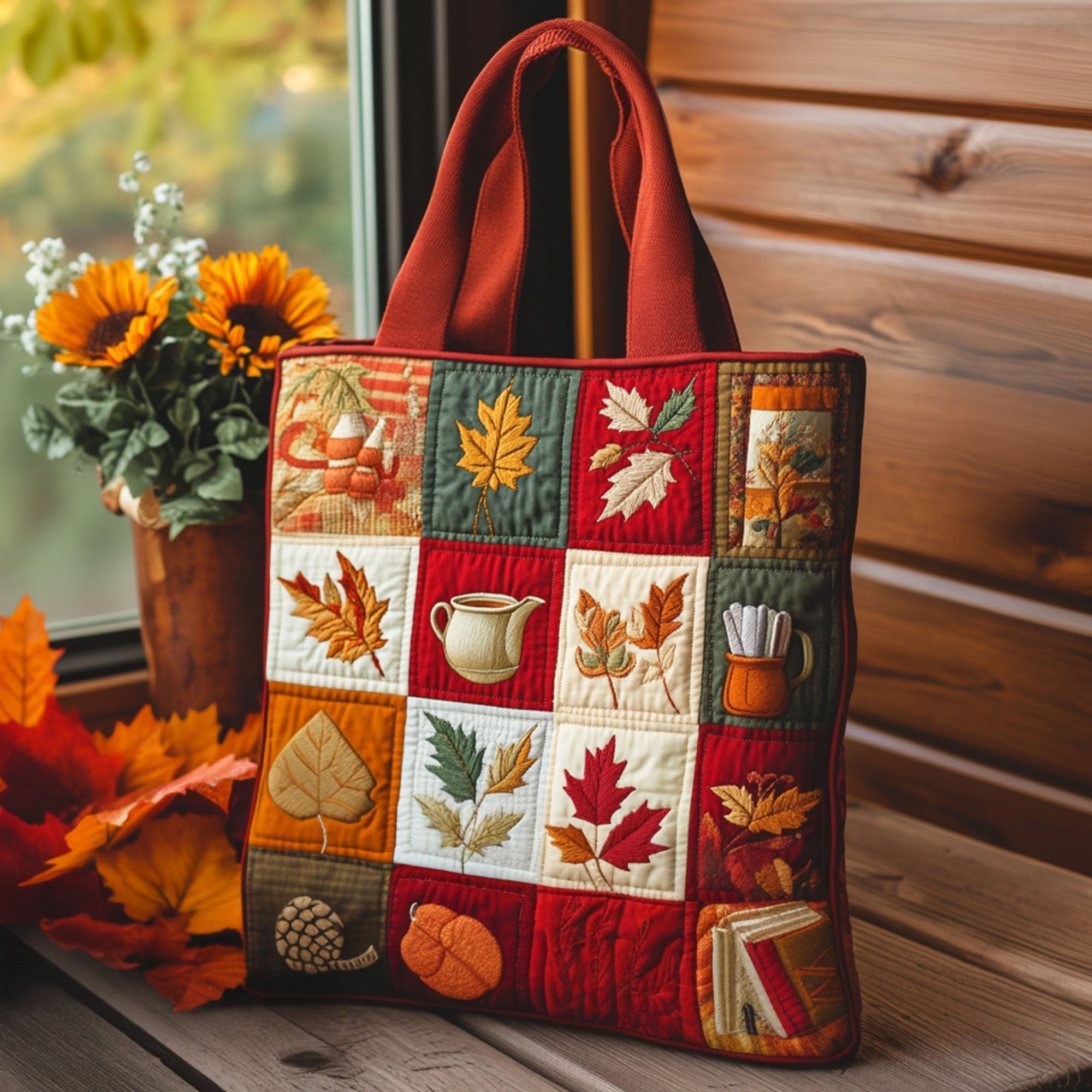 Autunno Frizzante Borsa Tote Trapuntata