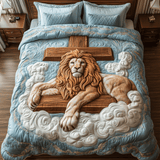 Set di Biancheria da Letto Trapuntata 3 Pezzi Sentiero di Crossed del Leone