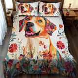 Set di Biancheria da Letto Trapuntata 3 Pezzi Labrador Coccoloso