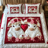 Set di Biancheria da Letto Trapuntata 3 Pezzi Mucche di Cupid