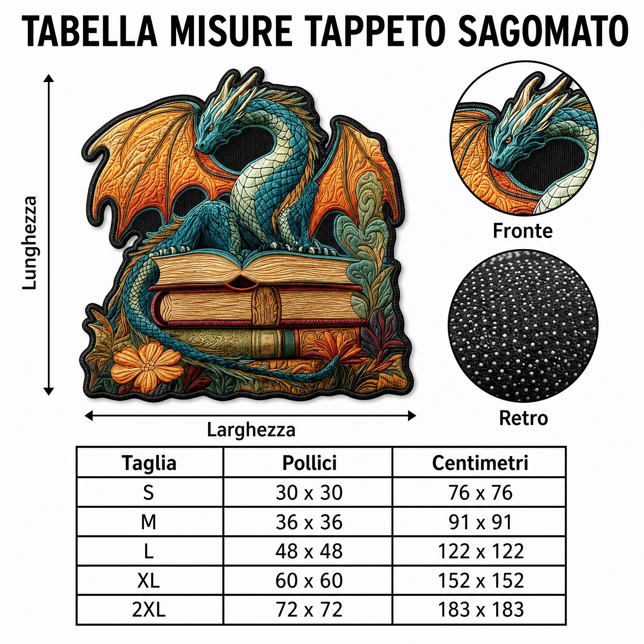 Fioritura dell'Oceano Tappeto Sagomato