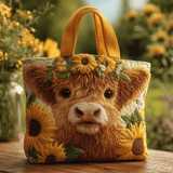Tenera Mucca delle Highland Borsa Tote Trapuntata