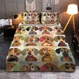 Set di Biancheria da Letto Trapuntata 3 Pezzi Bassotto di Dreamland