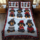 Set di Biancheria da Letto Trapuntata 3 Pezzi Sogni del Bassotto