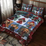 Set di Biancheria da Letto Trapuntata 3 Pezzi Parata del Bassotto