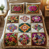 Set di Biancheria da Letto Trapuntata 3 Pezzi Delizia della Margherita